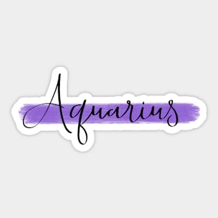 To Aquarius Sticker